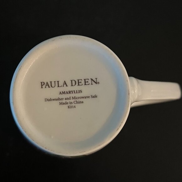 Paula Deen AMARYLLIS Mauve Pink Floral Ceramic Teacup Coffee Cup Mug - Picture 9 of 10